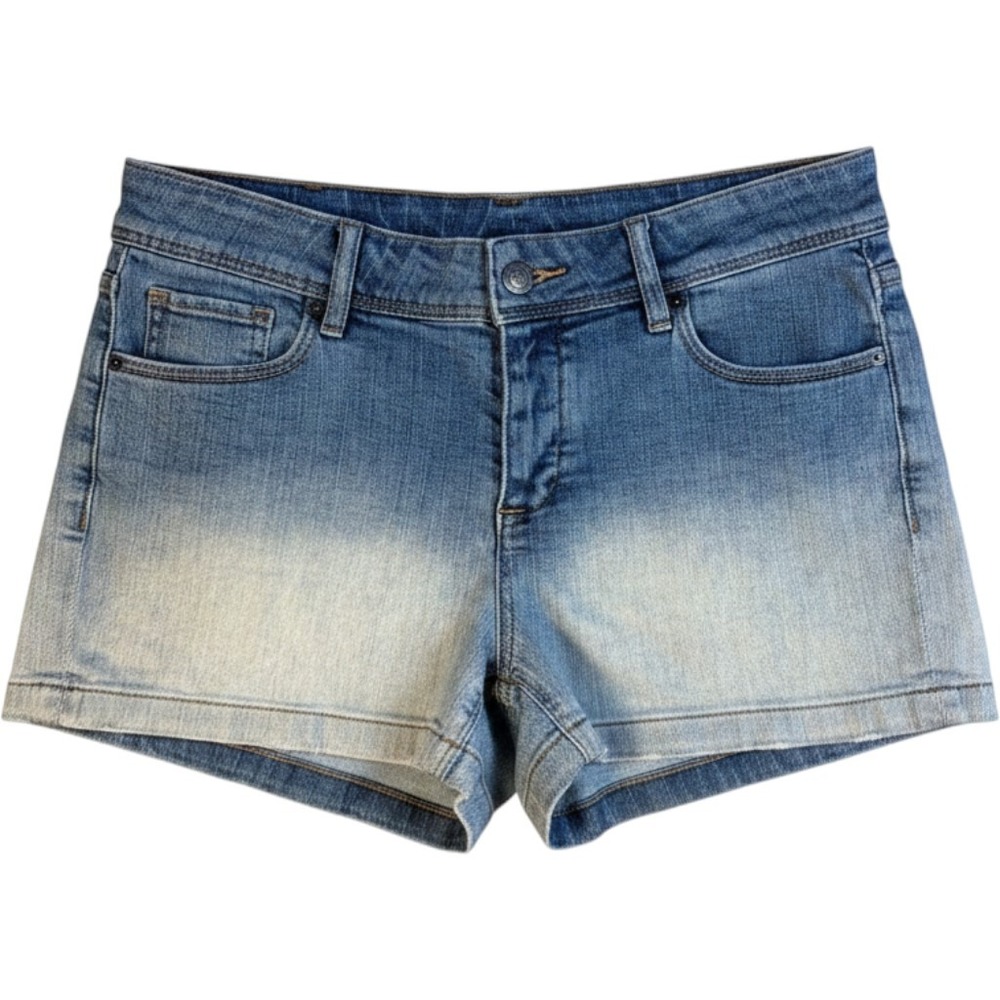 Armani Exchange Denim Shorts Women 27 Button Fly Y2k Festival Beach Cutoffs